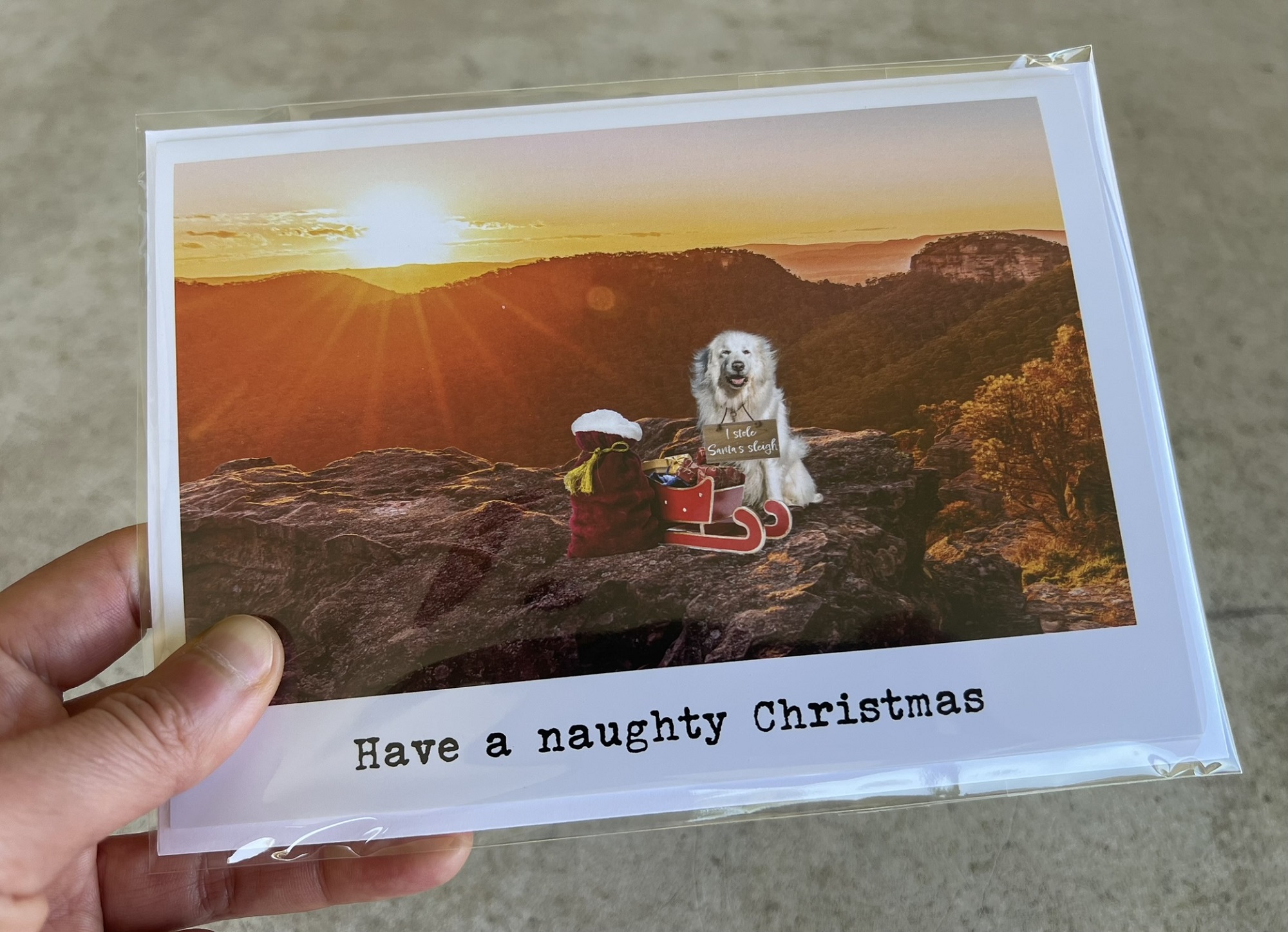 Cards (Xmas) - Sleigh - Image 2