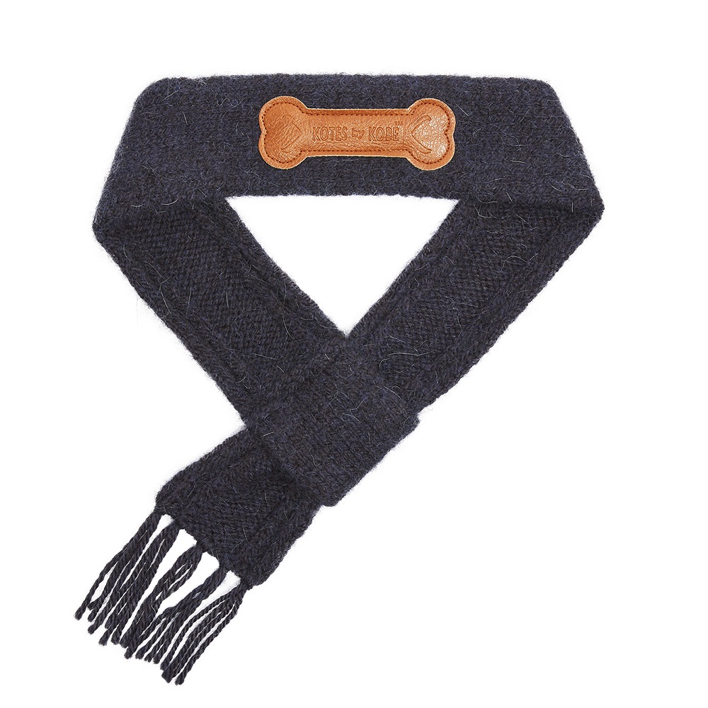 Navy Mally Knit Skarf - Image 2